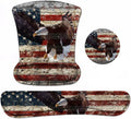 Keyboard Wrist Rest and Mouse Pad Wrist Support Set with Coasters Non-Slip PU Base Ergonomic Mousepad for Computer Laptop Home Office Easy Typing &amp Pain Relief Military Wall Graffiti USA Flag Ea