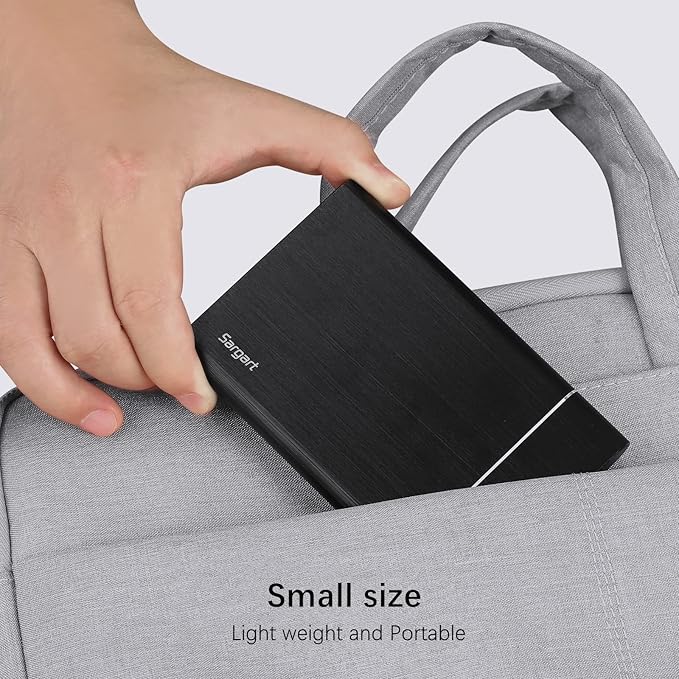 320GB Portable External Hard Drive USB3.0 Mobile HDD Storage for PC Mac Desktop Laptop Mac Chromebook Xbox One Xbox 360 PS4 (Black)