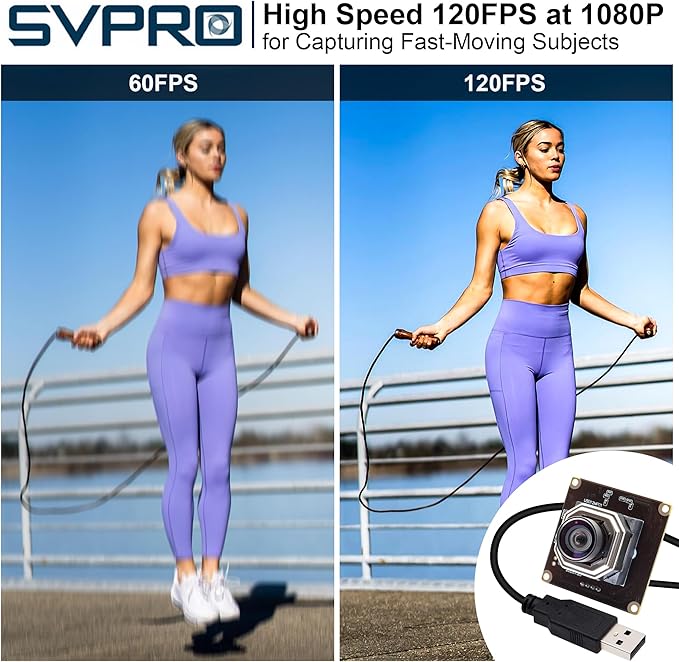 SVPRO 120FPS 1080P Autofocus Camera Module for Computer Laptop IMX577 12MP UVC Camera 4K 30fps Lightburn Camera USB2.0 Industrial Video Camera Wide Angle Bord Camera for Computer Vision