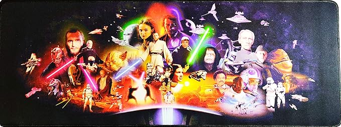 Starwars Custom-Made Large Keyboard/Mouse pad Office Desk Pad Dual Use Desk Writing Mat for Home or Office (400mm800mm3mm)