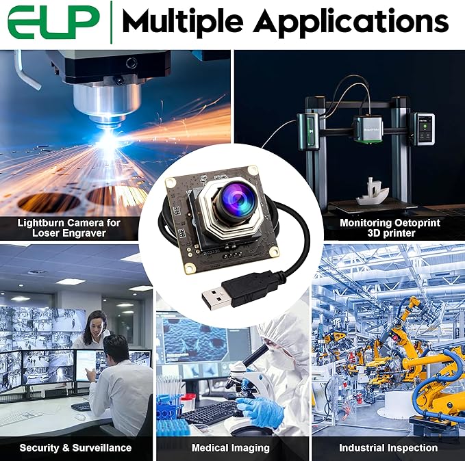 ELP 1080P 120fps USB AutoFocus Camera Module Mini UVC USB2.0 High Speed PC Security Web Camera Board for Laptop