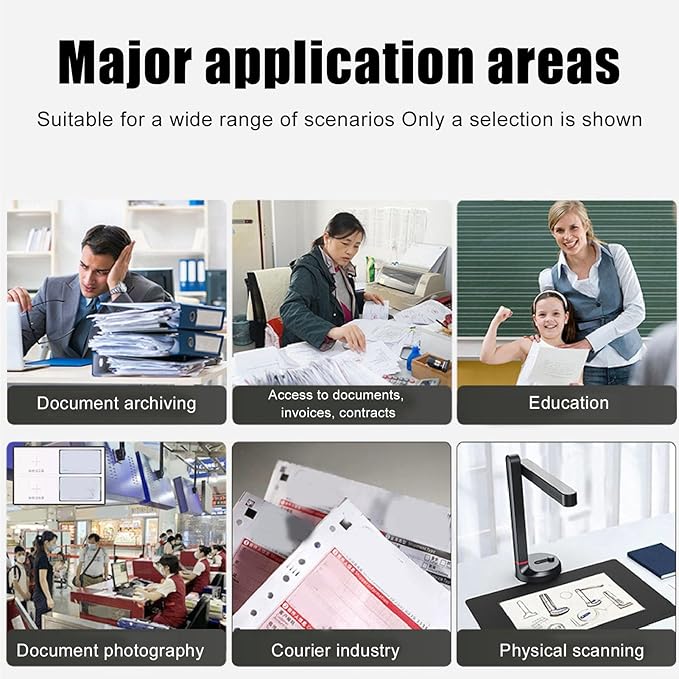 Pomya 4K USB Document Camera &amp 12MP Webcam for Teaching 6X Zoom Auto Focus IP65 Plug &amp Play for WindowsMacAndroid with Fill Light