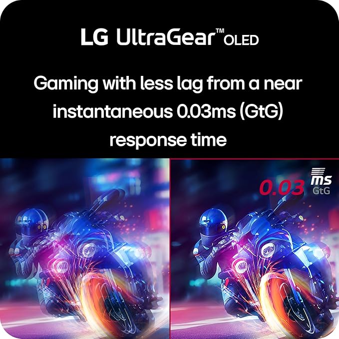 LG ‎32GS95UE 32-inch Ultragear OLED Gaming Monitor UHD 240Hz 0.03ms DisplayHDR True Black 400 AMD FreeSync Premium Pro NVIDIA G-Sync HDMI 2.1 DisplayPort Tilt/Height/Swivel Stand Black