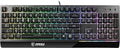 MSI Vigor GK30 RGB Gaming Keyboard 6-Zone RGB Lighting Water Repellent &amp Splash-Proof Mechanical-Like Plunger Switches