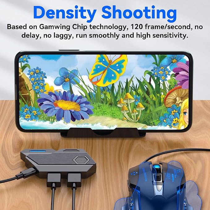 One Handed Gaming Keyboard Combo Bluetooth Keyboard Mouse Converter K9 Mechanical Keyboard GM86 Mouse and Stand Set for Android for iOS