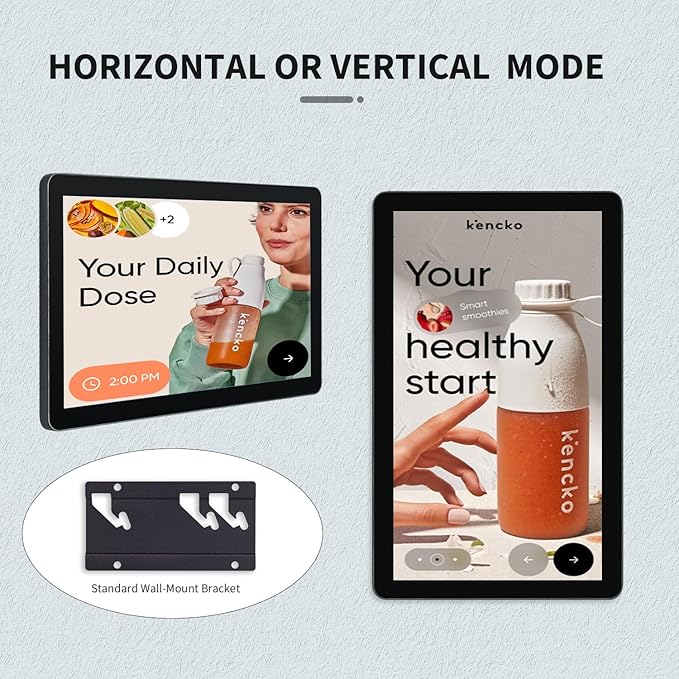 23.8 inch Capacitive Multi-Touch Screen Industrial Monitor 16:9 Display 1920 x 1080P Built-in Speakers VGA DVI &amp HD-MI Monitor for PC POS Small Business Restaurant