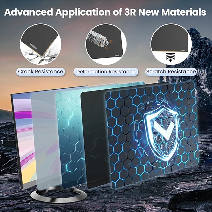 27 Inch Monitor Privacy Screen Hanging for Computer 16:9 Aspect Ratio Magnetic Anti Glare Blue Light Private Protector Eye CareRemovable Anti Spy Filter Shield for Digital Workplaces