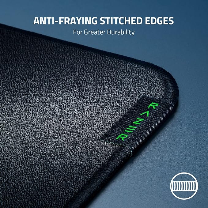 Razer Strider Hybrid Mouse Mat with a Soft Base &amp Smooth Glide: Firm Gliding Surface - Anti-Slip Base - Rollable &amp Portable - Anti-Fraying Stitched Edges - Water-Resistant - XXLarge