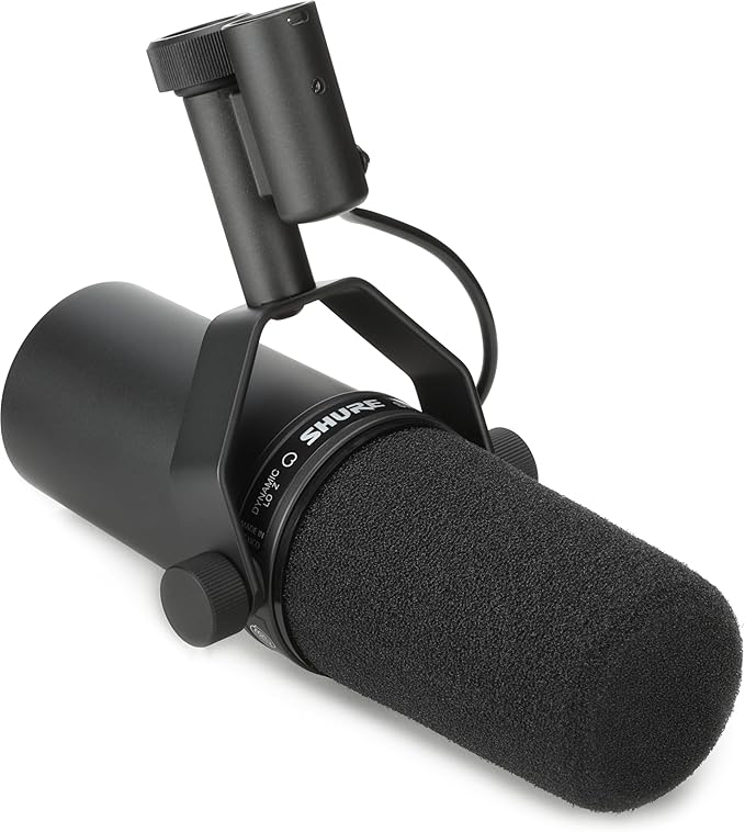 Shure SM7B Dynamic Microphone with Boom Arm and Headphones Kit