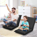S AFSTAR Adjustable Floor Chair Set of 2 Cushioned Lounger Recliner with 6-Position Comfortable Back Support &amp Thick Padded Lazy Sofa Floor Gaming Chair Floor Seat for Gaming Reading Meditation
