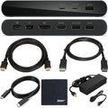 Lenovo Docking Station USB-C Universal Business Dock Dual Display: Includes USB-C Cable + Power Adapter + Zoomspeed Display Port Cable + Zoomspeed HDMI Cable + AOM Cleaning Cloth