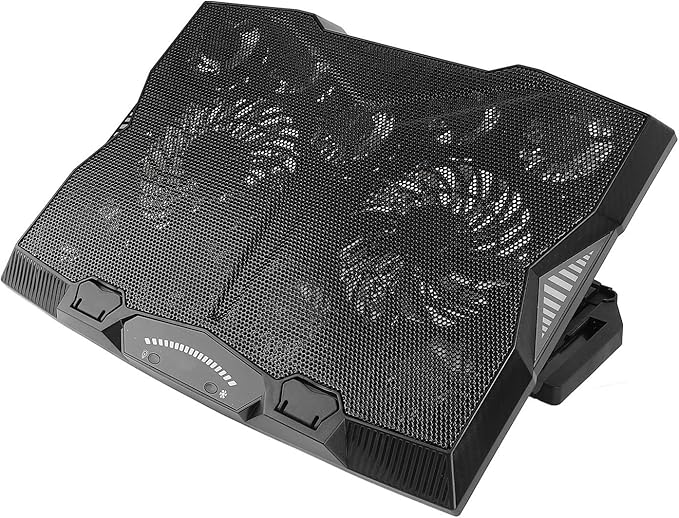 Laptop Cooling Pad 3400RPM 5 Height Levels 11 Fan Laptop Cooler for Computer PC Notebook Gaming Laptop Fan Multi Angle Adjustment Laptop Cooling Stand Laptop Accessories