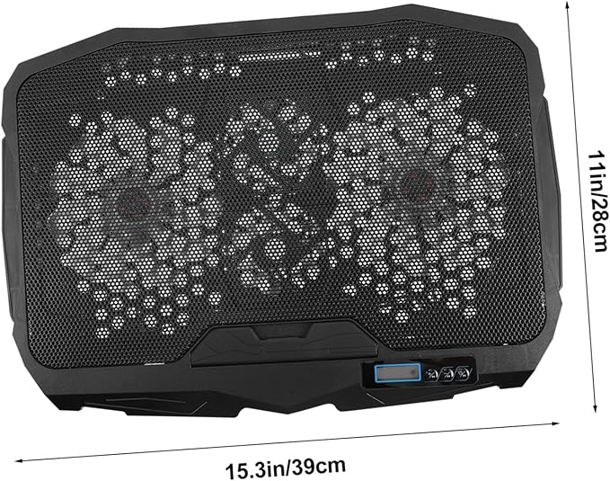 Gatuida Adjustable Laptop Cooler Stand Speed Silent Fan Metal Mesh Cooling Pad for Ergonomic Height Support Stable Ventilated Base for Cervical Spine Care Compatible with All Laptops