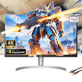 LG Ultrafine 27-Inch 4K UHD IPS Monitor with HDR10 with VESA DisplayHDR 400 AMD FreeSync andUSB Type-C 90W PD Built-in Speaker HDMI DisplayPort Tilt/Height/Pivot Adjustable Stand White