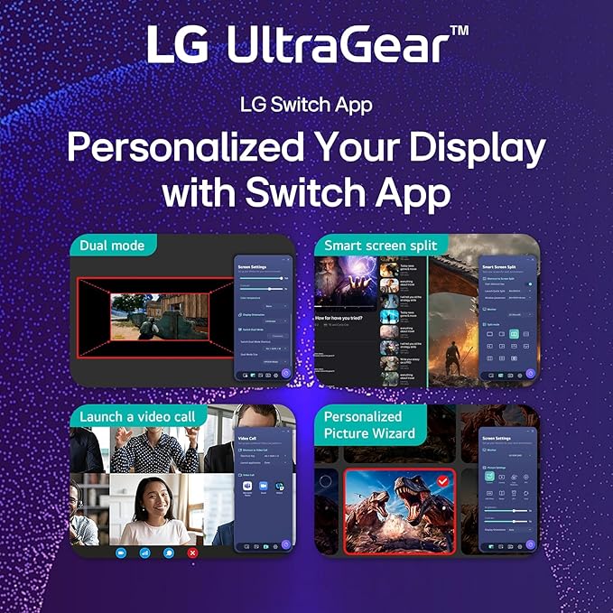 LG 27 QHD Ultragear Monitor 300Hz 1ms NVIDIA G-Sync AMD FreeSync Premium VESA DisplayHDR 400HDMI Displayport USB Type-C Tilt/Height/Swivel &amp Pivot Adjustment Stand