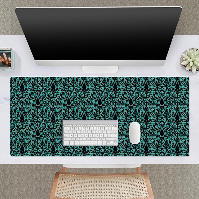 Head Case Designs Officially Licensed Assassin's Creed Patterns Valhalla Graphics 37.4 x 15.75 x 0.16 inches (900 x 400 mm) - XL Gaming Office Desk PC Keyboard Mouse Mat Pad