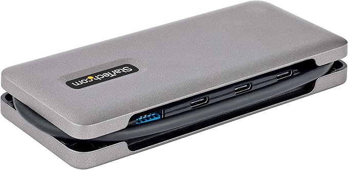 StarTech.com 4-Port USB-C Hub - 1x USB-A &amp 3X USB-C Ports - USB 3.2 Gen 2 (10Gbps) - Bus Powered - USB Type C Hub w/ 12.6in/32cm Wrap-Around Cable - Portable USB-C to USB-A Hub/Splitter (HB31CM1A3