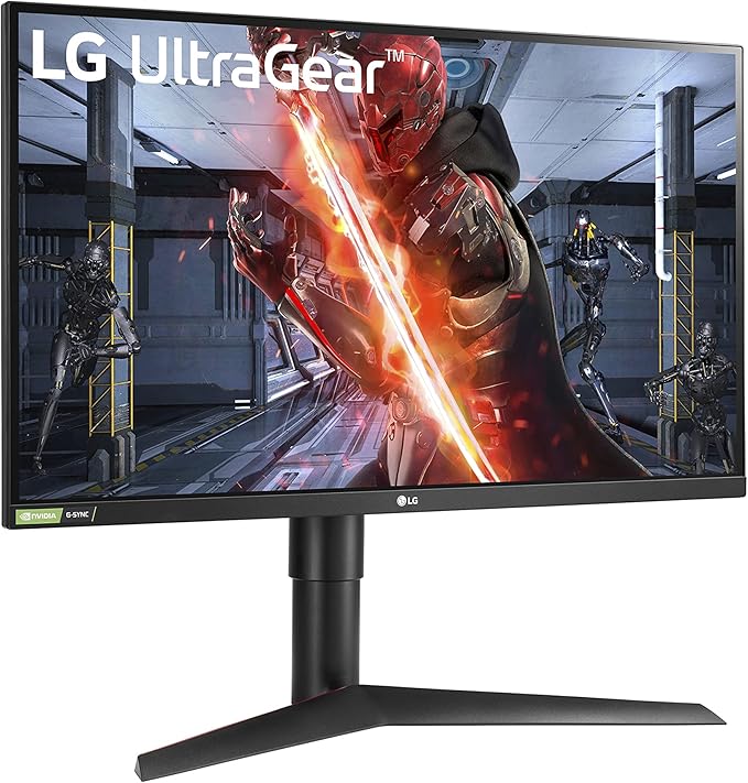 LG 27GL83A-B 27-Inch Ultragear QHD 2560 x 1440 IPS Gaming Monitor 144Hz 1ms (GtG) NVIDIA G-SYNC AMD FreeSync HDR10 HDMI DisplayPort Tilt/Height/Pivot Adjustable Stand Black