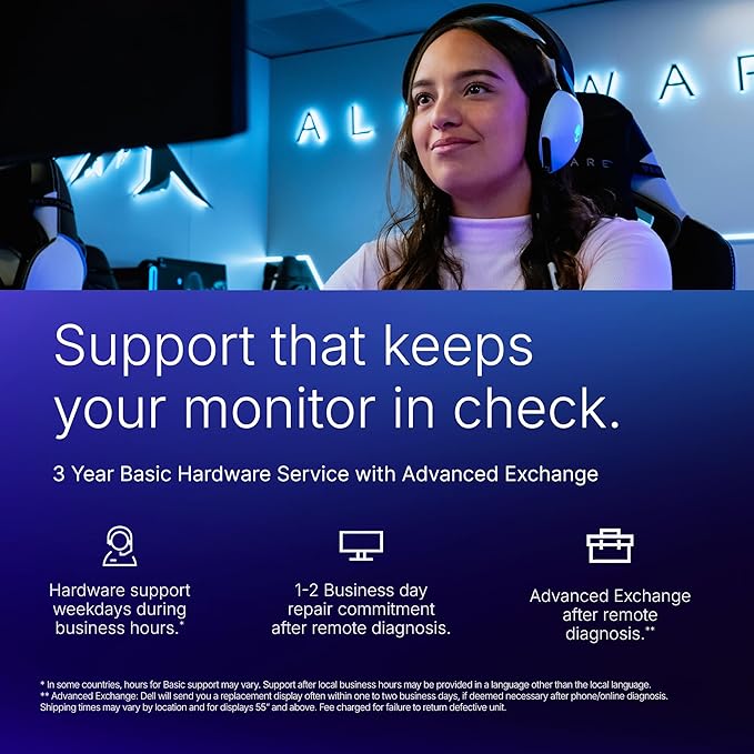 Alienware 27 Gaming Monitor - AW2725DM - 27-inch QHD 180Hz 1ms Display IPS NVIDIA G-SYNC AMD Freesync VESA AdaptiveSync.