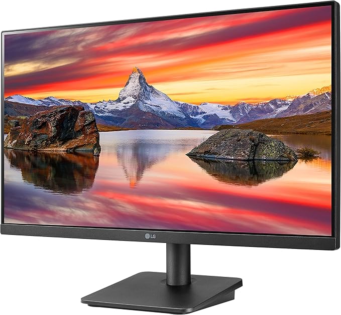 LG FHD (1920 x 1080) 24 Inch Computer Monitor IPS AMD FreeSync 3-Side Borderless Design 75Hz 5ms Reader Mode Smart Energy Saving OnScreen Control HDMI D-Sub 24MP400-B Black