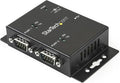 StarTech USB to Serial Adapter - 2 Port - Wall Mount - Din Rail Clips - Industrial - COM Port Retention - FTDI - DB9 TAA (ICUSB2322I)