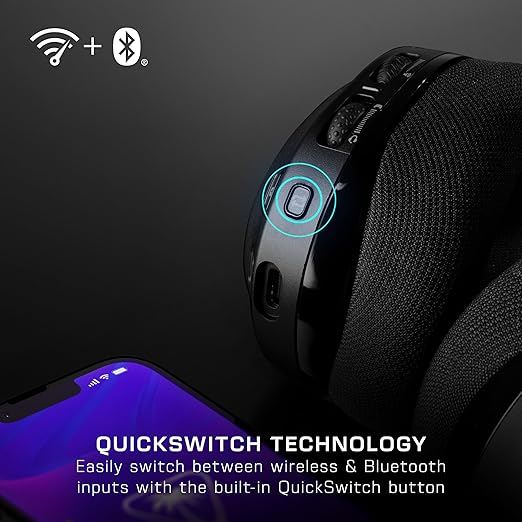 Turtle Beach Stealth 600 Wireless Multiplatform Amplified Gaming Headset for Xbox Series X|S Xbox One PC PS5 PS4 &amp Mobile – Bluetooth 80-Hr Battery Noise-Cancelling Mic – Black (Renewed)