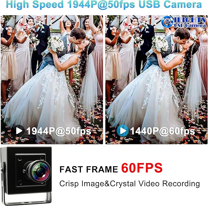 5MP Global Shutter USB Camera for Laptop 60fps High Speed PC Webcam Wide Angle 120degree Low Distortion Lens Web cam Mini UVC USB2.0 Lightburn CAMERA for Laser Engraver 5mp 50fps USB WebCamera