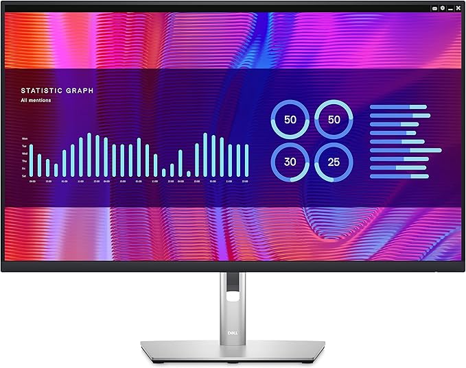 Dell P3223DE 31.5 QHD WLED LCD Monitor - 16:9 - Black Silver