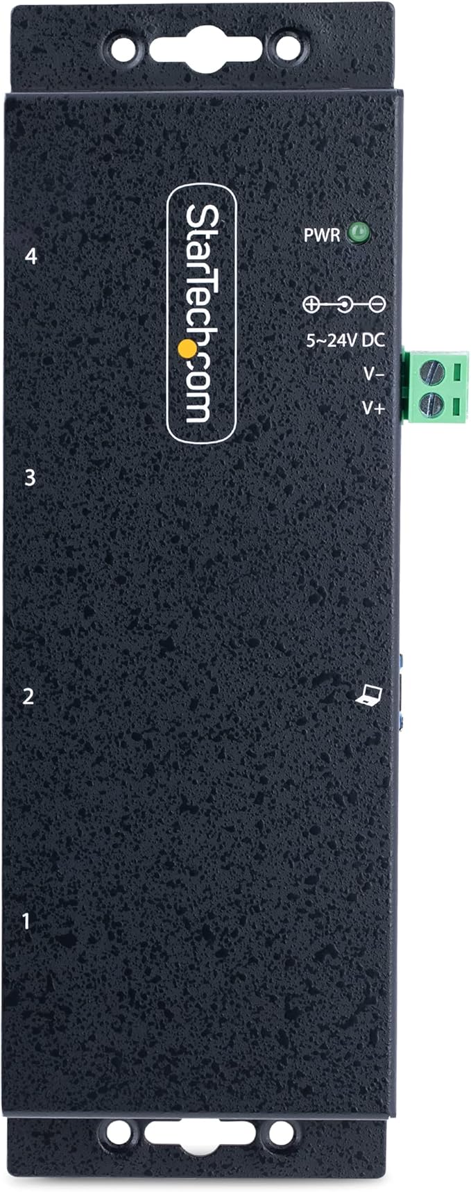 StarTech.com 4-Port Industrial USB 3.0 5Gbps Hub Rugged USB Hub with ESD Protection DIN/Wall/Desk Mountable USB-A Hub USB Expander w/Locking Ports Heavy Duty - TAA