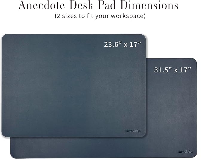 ANECDOTE Vegan Leather Desk Pad - 31.5x17 Desk Mat for Your Office. This Quality Large Mouse Pad has Chic Elegance Professional Look &amp Satisfying Touch - The Perfect Leather Mouse Pad for You!