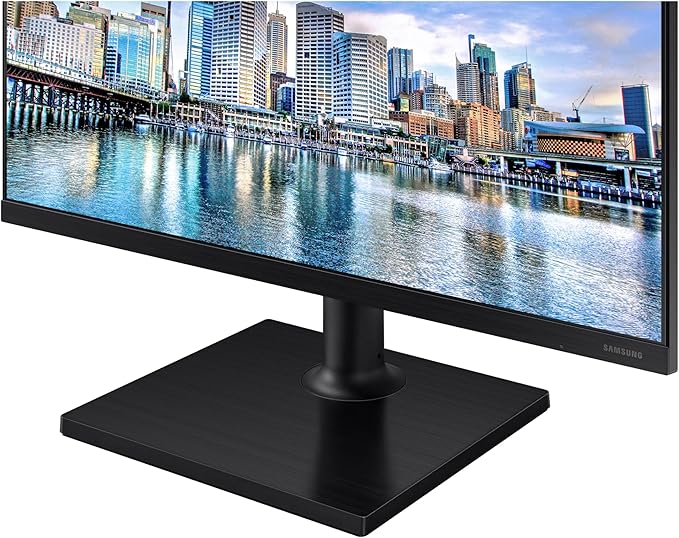 SAMSUNG FT45 Series 24-Inch FHD 1080p Computer Monitor 75Hz IPS Panel HDMI DisplayPort USB Hub Height Adjustable Stand 3 Yr WRNTY (LF24T454FQNXGO)Black