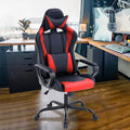 Gaming Chair High Back PU Leather Gaming Chairs Computer Chair with Armrest Headrest and Lumbar Support for Kids Teen Adults Men Women Height Adjustable Gamer Chair Computer Chairs for Adults