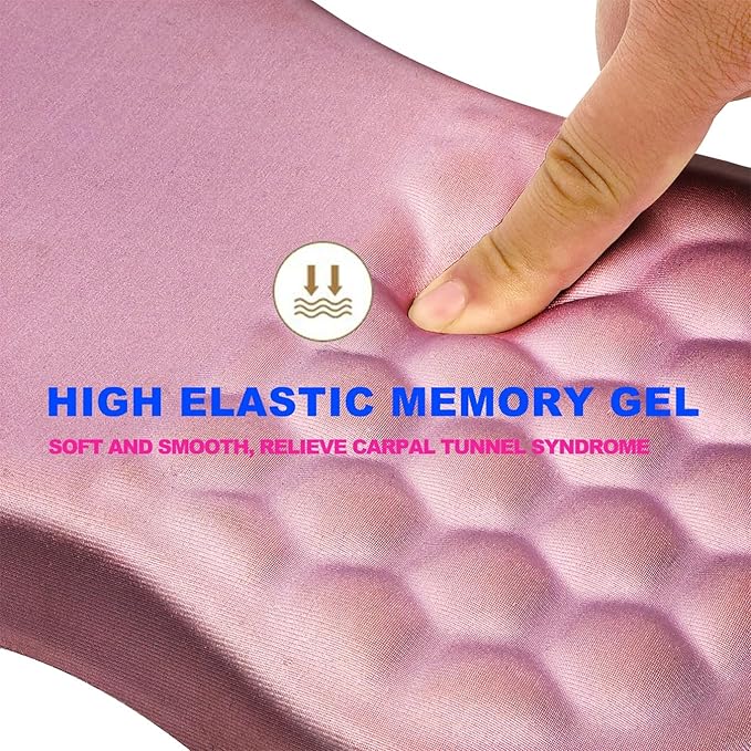 Mouse Pad Wrist Support Ergonomic Mouse Pad with Massage Dot Comfortable Computer Mouse Pad for Laptop Wrist Rest Pain Relief Mousepad with Non-Slip PU Base for Office &amp Home 12 x 8 in