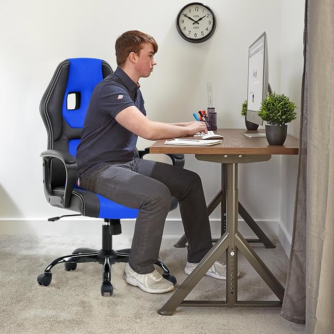 Ergonomic Gaming Chairs Comfortable Video Game Chairs with Adjustable Height Cheap Gamer Chair Desk Chair Gaming with Lumbar Support for Teens