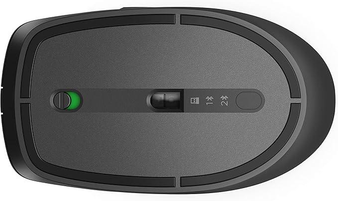 HP Wireless Multi-Device 635M Mouse - Travel Mouse - Wireless - Bluetooth - Black - USB - 4 Button(s)