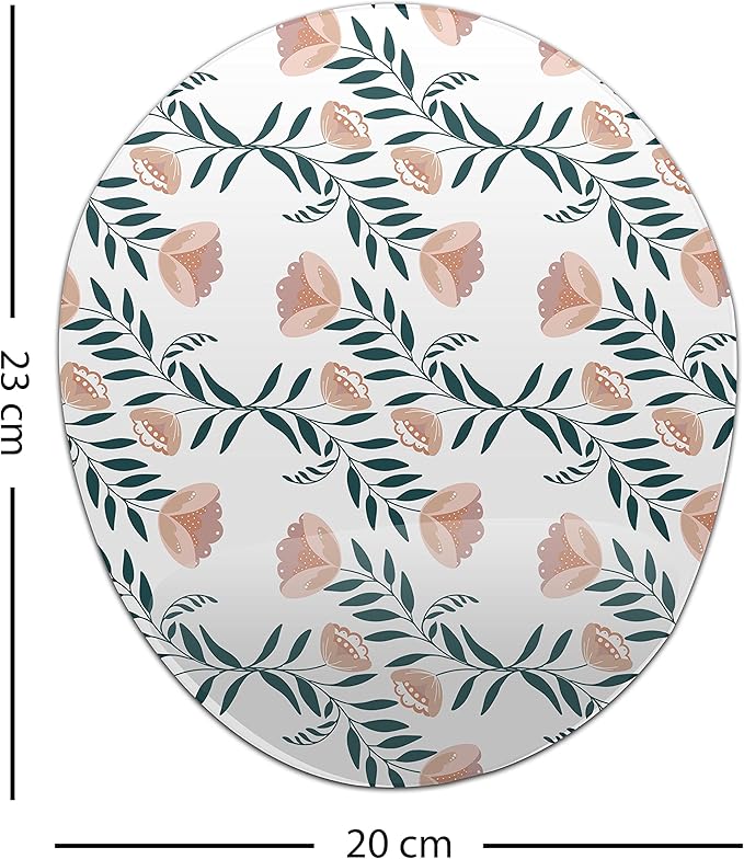 Ergonomic Mouse Pad with Wrist Rest Digital Printed Mouse Mat for Tendon Sheath Problems Non-Slip Base for Office and Home Size: 20 x 23 cm
