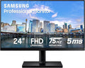 SAMSUNG FT45 Series 24-Inch FHD 1080p Computer Monitor 75Hz IPS Panel HDMI DisplayPort USB Hub Height Adjustable Stand 3 Yr WRNTY (LF24T454FQNXGO)Black