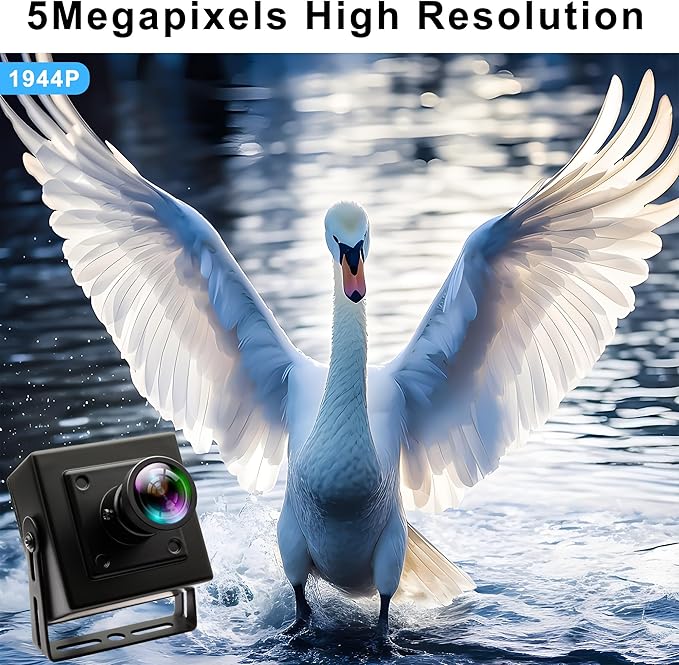 50FPS Global Shutter High Speed USB Camera Wide Angle Distortion-Free Color Lens USB 2.0 Plug-and-Play for Golf Swing Slow Motion Industrial Machine Vision VR &amp Robotic Vision