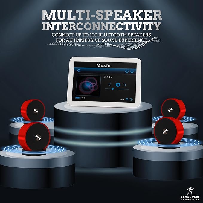 Bluetooth Speaker Pair - TF SD Card 3.5 mm Audio Cable - Dual Pairing Bluetooth Speakers - Bluetooth Multiple Wireless Speakers - Mothers Day Gift For Mothers - Bluetooth Speaker Multiple Pairing Red