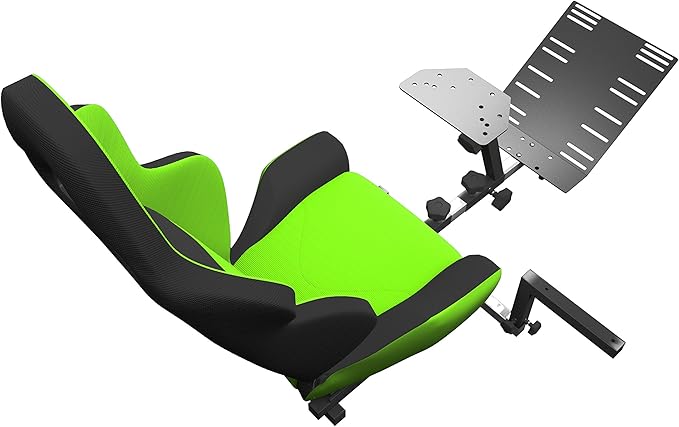 Advanced Racing Seat Driving Simulator Gaming Chair with Gear Shifter Mount Green