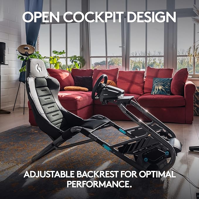 Playseat Trophy - Logitech G Edition Sim Racing Cockpit | Fully Adjustable | Direct Drive Support | Lightweight &amp Robust | Absolute Comfort ActiFit
