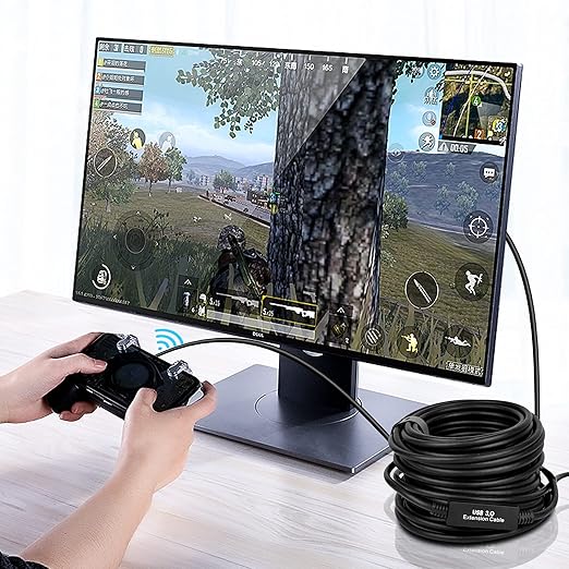 50FT USB 3.0 Active Extension Cable USB Extension Cord A/M to A/F (15M) for USB HUBWebcamXboxOculus Quest 2/3 VRPS4PrinterExternal Hard Disk