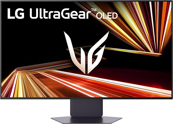 LG 32GX850A-B 32 UltraGear 4K UHD (3840 x 2160) Glossy OLED Gaming Monitor Dual-Mode 165Hz/330Hz 0.03ms G-SYNC FreeSync Premium Pro TrueBlack 400 HDMI DP Tilt/Height/Swivel/Pivot Stand Black