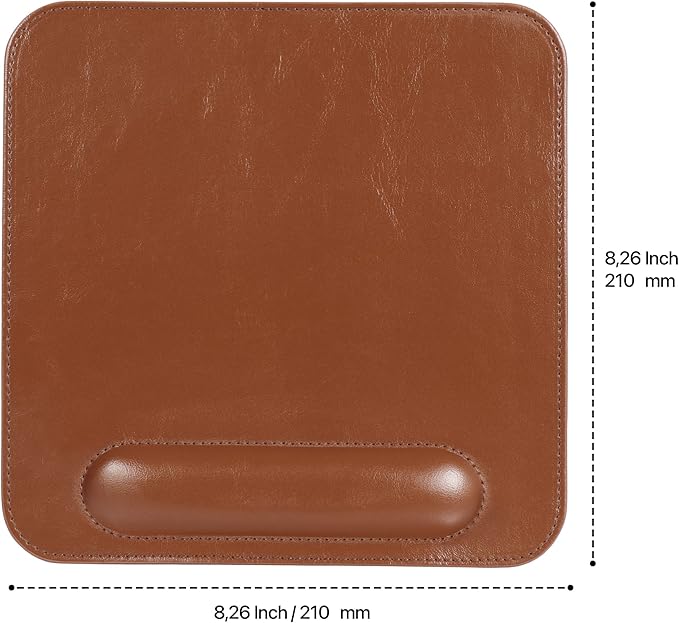 Londo Leather Mouse Pad with Wrist Rest – Ergonomic Support Non-Slip Base Smooth Surface