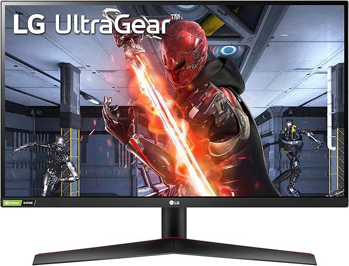 LG 27GN600-B Ultragear 27 IPS LED FHD G-Sync Compatible Monitor with HDR (DisplayPort HDMI) - Black