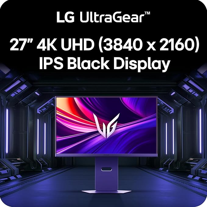 LG 27G850A-B 27-inch Ultragear 4K UHD (3840 x 2160) IPS Gaming Monitor Dual-Mode 240Hz 1ms NVIDIA G-Sync Compatible AMD FreeSync Premium Pro VESA DisplayHDR 600 HDMI DisplayPort 2.1 Black