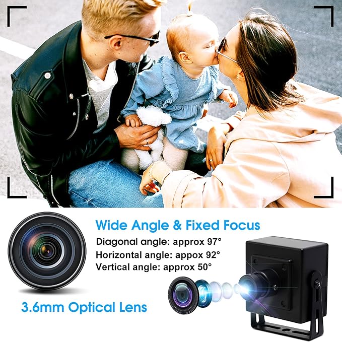 SVPRO USB Webcam 1080P HD Camera 30fps/60fps/100fps High Speed Video Camera for Live Streaming Small External Camera for Computer LaptopUSB2.0 UVC Webcam Wall Mount and Surface Mount