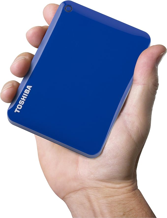 Toshiba Canvio Connect II 1TB Portable Hard Drive Blue (HDTC810XL3A1)