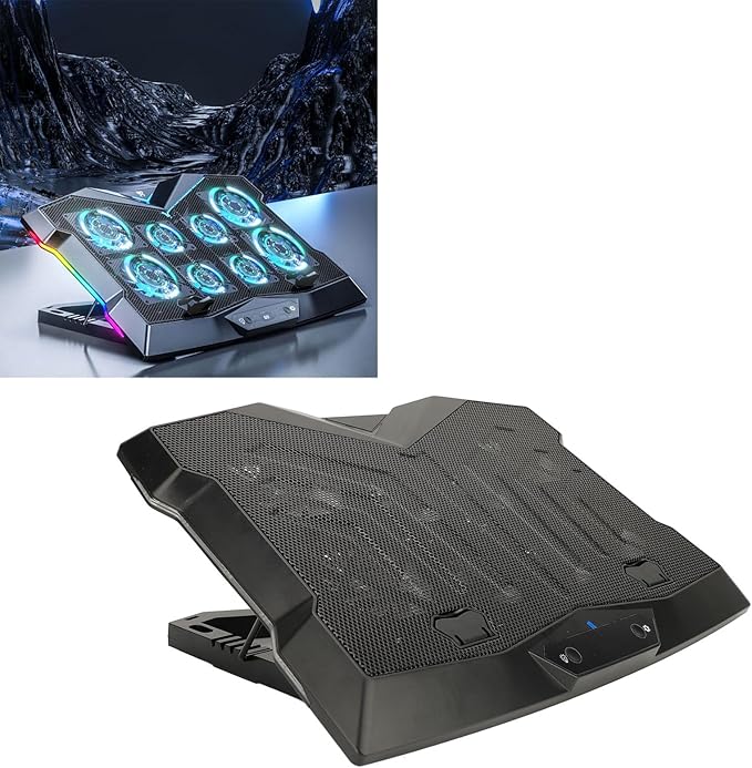Portable USB Laptop Cooling Pad: Height Adjustable Laptop Cooler Gaming Notebook Cooling Pad Laptop Stand Laptops