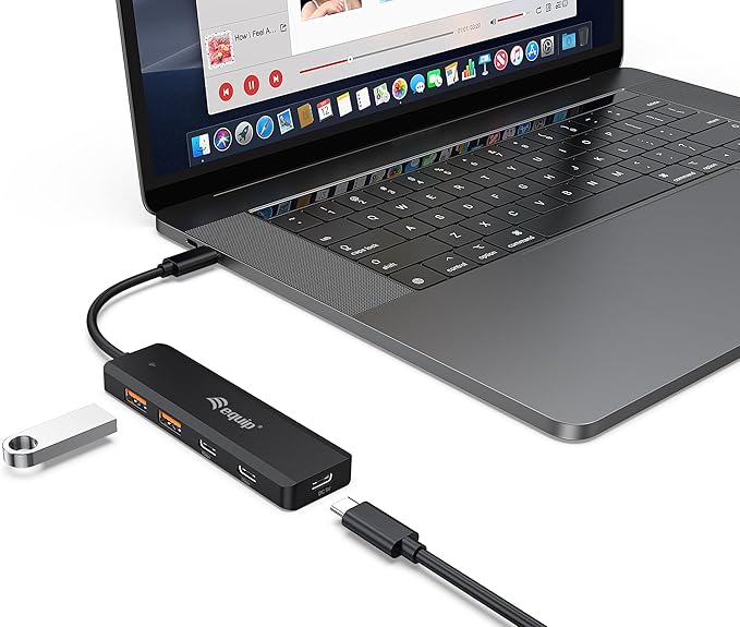 Equip 128966 USB-C 4-Port USB 3.2 Gen 2 (10Gbps) Hub USB-C x 2 USB-A x 2
